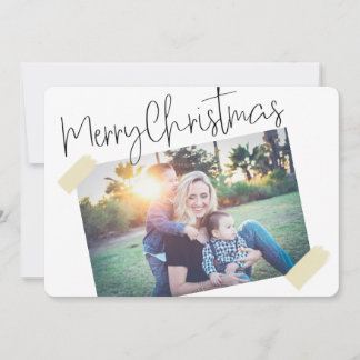 Niedliches Scrapbook Foto Spaß Weihnachtskarte Feiertagskarte