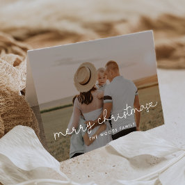 Niedliches Script Frohe Weihnachten Foto