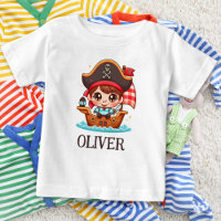 Niedliches Seailor Pirate Kid und Pirate Ship