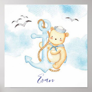 Niedliches Seemännchen Poster