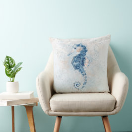Niedliches Seepferd Splash Kissen