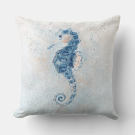 Niedliches Seepferd Splash Kissen