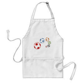 Niedliches Set der Fußballbälle Schürze