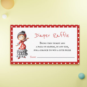 Niedliches Sevillana Baby Duschdusche Windelwanne Begleitkarte