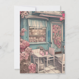 Niedliches Shabby Chic Mitteilungskarte