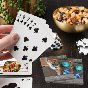 Niedliches Shiba Inu Puppy Dog Benutzerdefiniertes Spielkarten