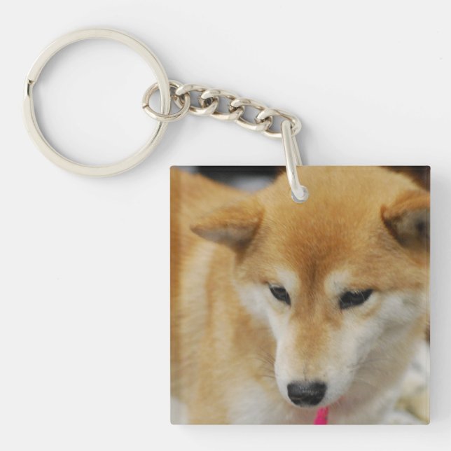 Niedliches Shiba Inu Schlüsselanhänger (Vorderseite)