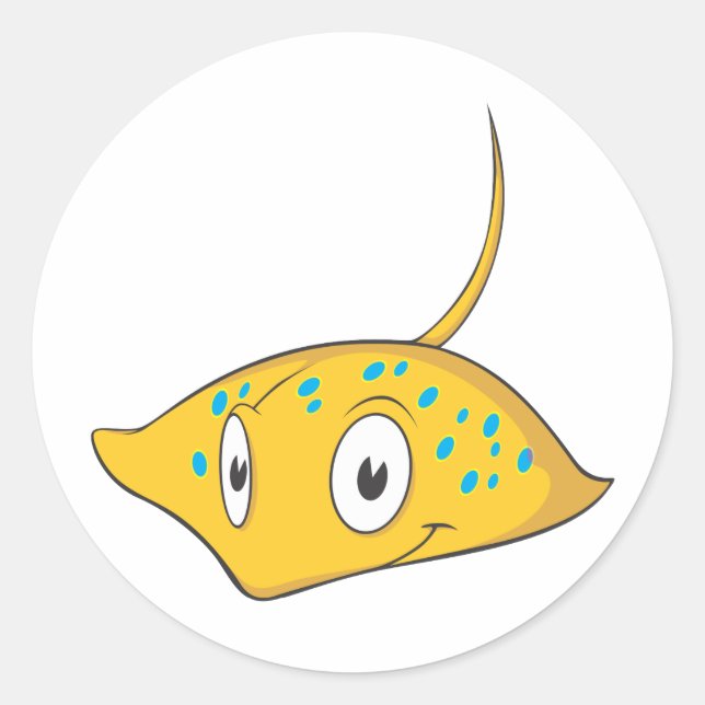 Niedliches Shirt für benutzerdefinierte Cartoon Runder Aufkleber (Vorderseite)