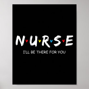Niedliches Shirt für Krankenschwestern und Kranken Poster