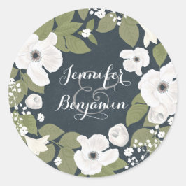 niedliches Siegel oder danke Gastgeschenk Hochzeit Runder Aufkleber