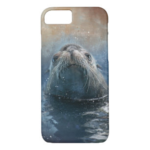 Niedliches Siegel Sea Lion Modernes Aquarell Case-Mate iPhone Hülle