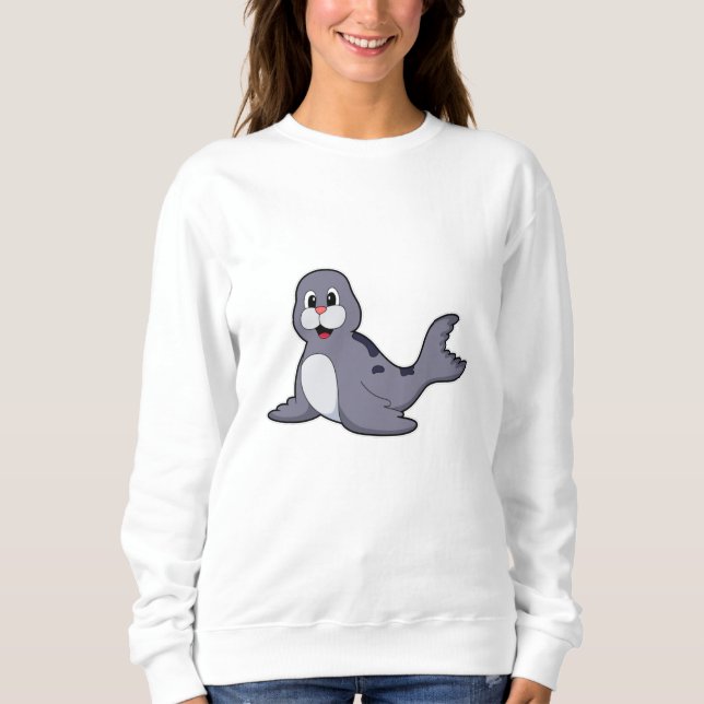 Niedliches Siegel Sweatshirt (Vorderseite)