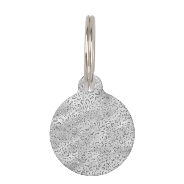 Niedliches Silberschmiedekunstmuster Haustiermarke (Vorderseite)