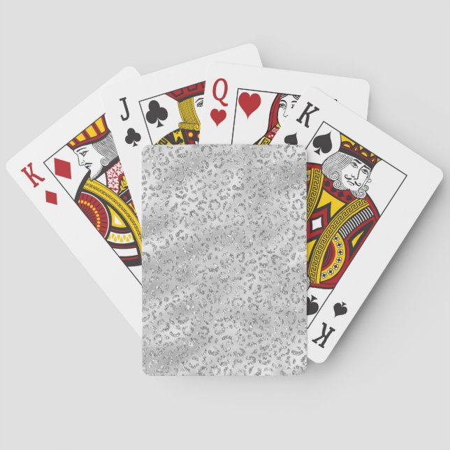 Niedliches Silberschmiedekunstmuster Spielkarten (Rückseite)