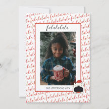 Niedliches Singen Cat Fa La La La La La Christmas 