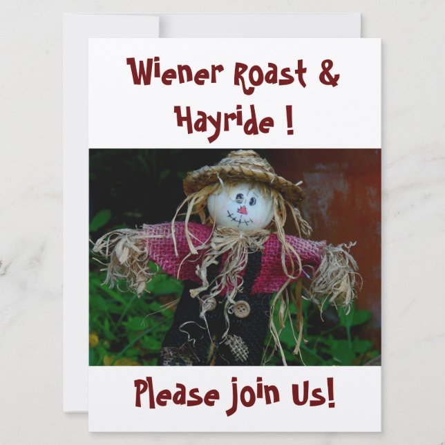 "NIEDLICHES SKAREKROW" (FOTOG) EINLADUNG (Vorderseite)