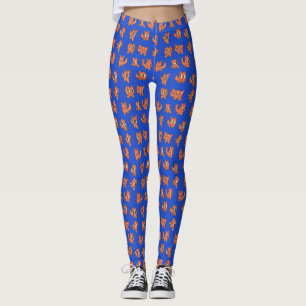 Niedliches Sketchelmuster von Monstern Leggings