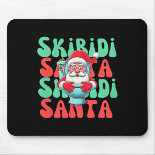 Niedliches Skibidi Toilet Santa Xmas Mousepad
