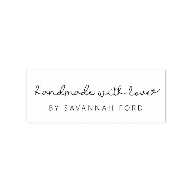 Niedliches Skript, einfach Handmade mit Liebe Gummistempel (Prägung)