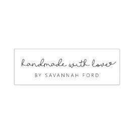 Niedliches Skript, einfach Handmade mit Liebe Permastempel