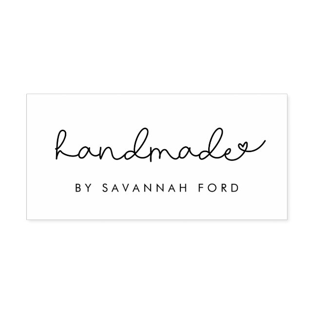 Niedliches Skript einfach handmade Permastempel (Design)