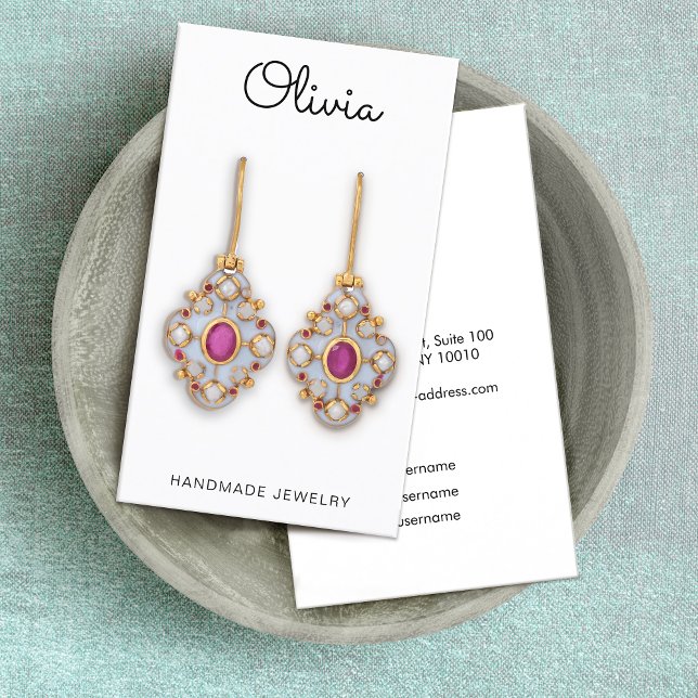 Niedliches Skript-Schriftart-Erinnerungs-Visitenka Visitenkarte (Von Creator hochgeladen)