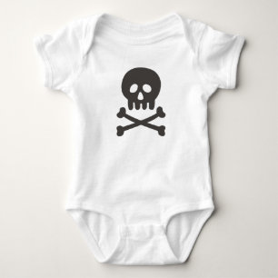 Niedliches Skull Baby Strampler
