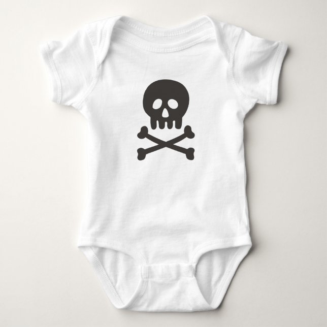 Niedliches Skull Baby Strampler (Vorderseite)