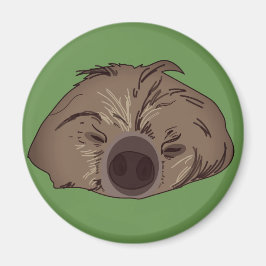 Niedliches Sloth Art Magnet