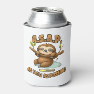 Niedliches Sloth ASAP � so langsam wie möglich kla Dosenkühler