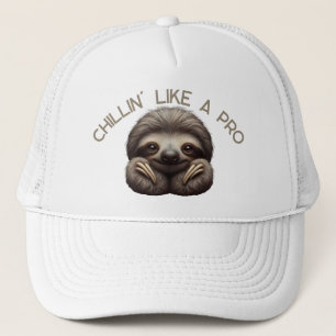 Niedliches Sloth Chillin wie ein Pro Truckerkappe