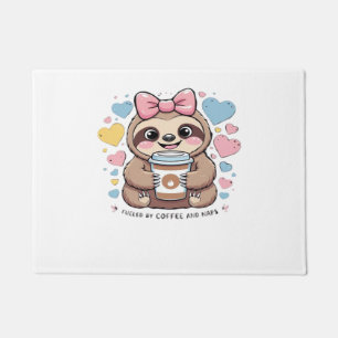 Niedliches Sloth Coffee Lover Shirt - Von Co gespe Fußmatte