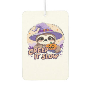 Niedliches Sloth Halloween Shirt � Funny Creep It  Autolufterfrischer
