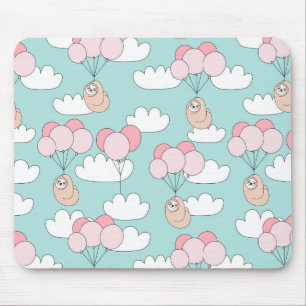 Niedliches Sloth-Muster Mousepad