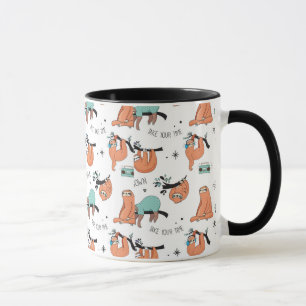 Niedliches Sloth-Muster Tasse