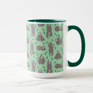Niedliches Sloth-Muster Tasse