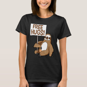 Niedliches Sloth-T-Shirt für Jugendliche ohne Schl T-Shirt