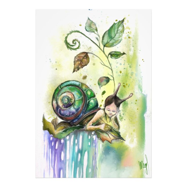 Niedliches Snail Art Poster (Vorne)