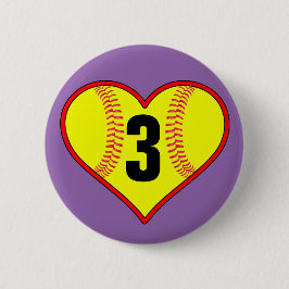 Niedliches Softball-Button Button