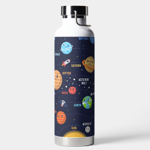 Niedliches Solarsystem Trinkflasche