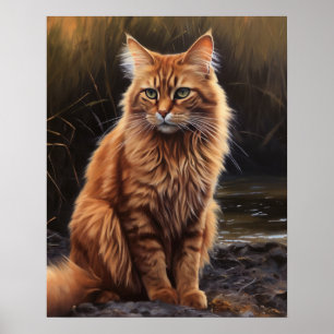 Niedliches somalisches Chat Art Print Poster