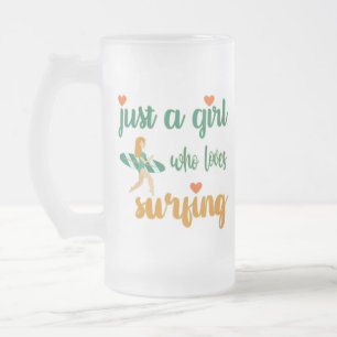 Niedliches Sommerangebot Nur ein Mädchen, das Lieb Mattglas Bierglas