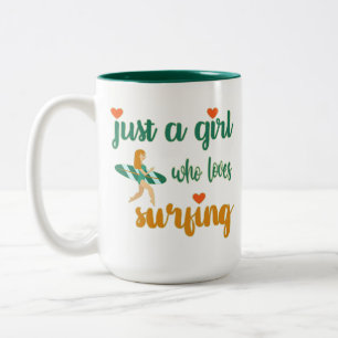 Niedliches Sommerangebot Nur ein Mädchen, das Lieb Zweifarbige Tasse