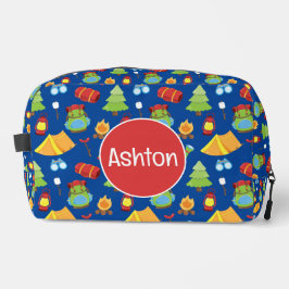 Niedliches Sommercampingmuster Waschbeutel