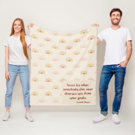 Niedliches Sonnenaufgang-Design mit Inspiration Fleecedecke