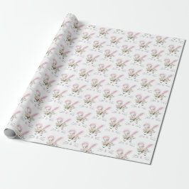 Niedliches Sonnenbad mit Blume Geschenkpapier