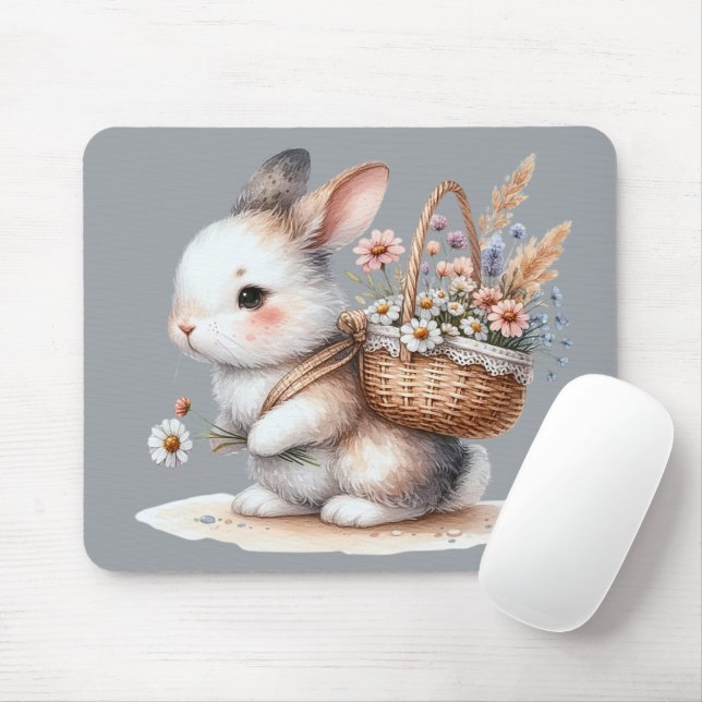 Niedliches Sonnenbad mit Blume Mousepad (Mit Mouse)
