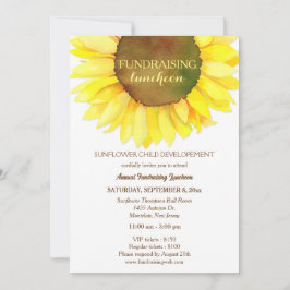 Niedliches Sonnenblumen Fundraising Luncheon Einladung