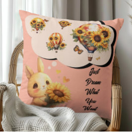 Niedliches Sonnenblumen mit Sonnenblumenkopf Kisse Kissen