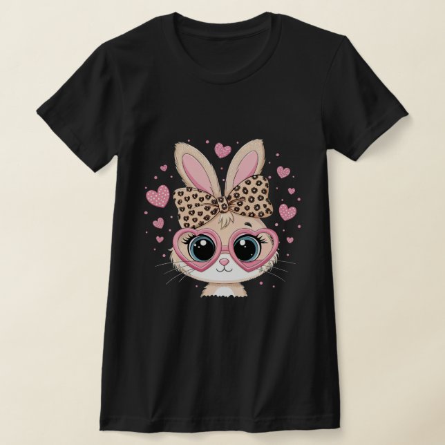 Niedliches Sonnengesicht mit Brille Ostern Gefärbt T-Shirt (Ablage )